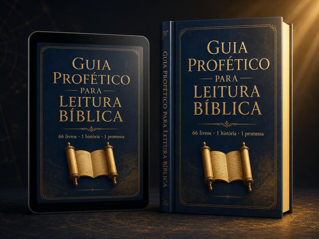 Mockup do e-book Guia Profético para Leitura Bíblica